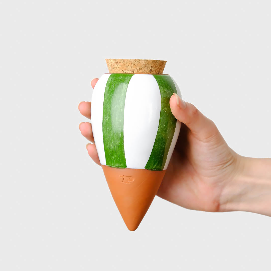 Olla – Grün-weiß gestreift