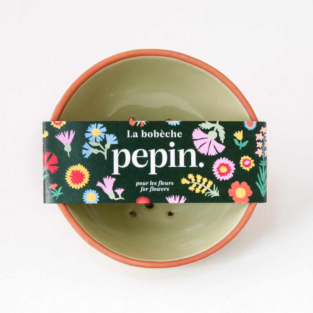 Blumen-Bojeché – Salbeigrün